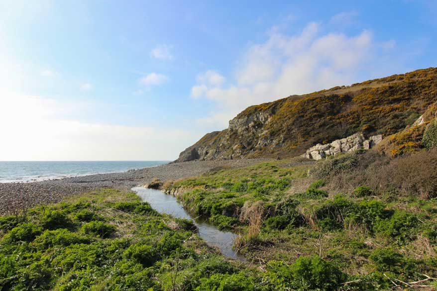 Strand Höhle Dumfries and Galloway Schottland