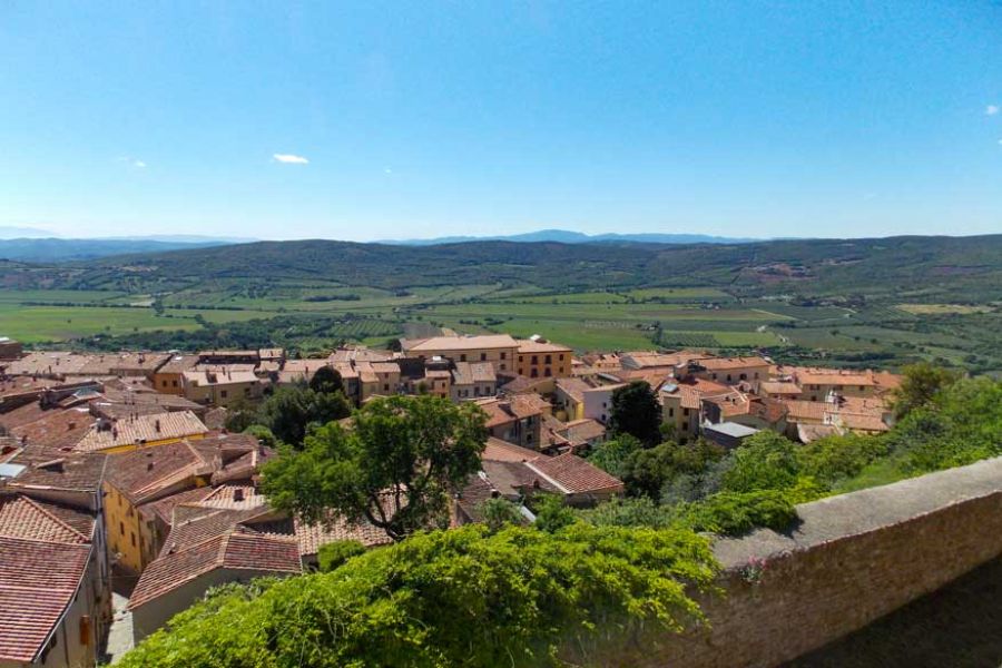 Ausblick Bergdorf Italien